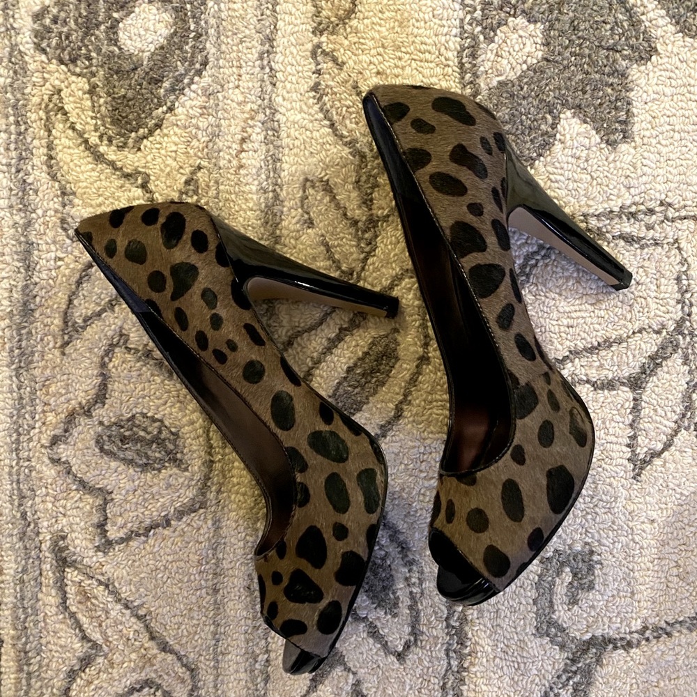 Nine West | Animal Print Peep Toe Heel